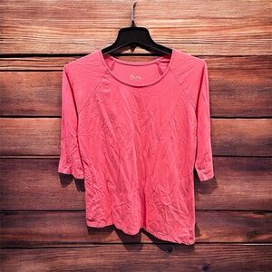 Denim And Co. Asymmetric Waist Tee Size S